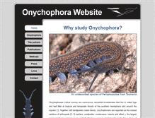 Tablet Screenshot of onychophora.com